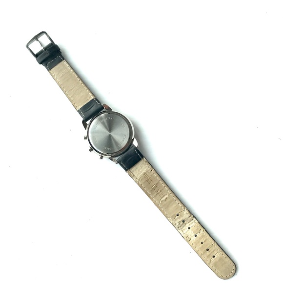 Fujitsu tachometer watch (need new battery) used , leather band has wear sign - Picture 8 of 8